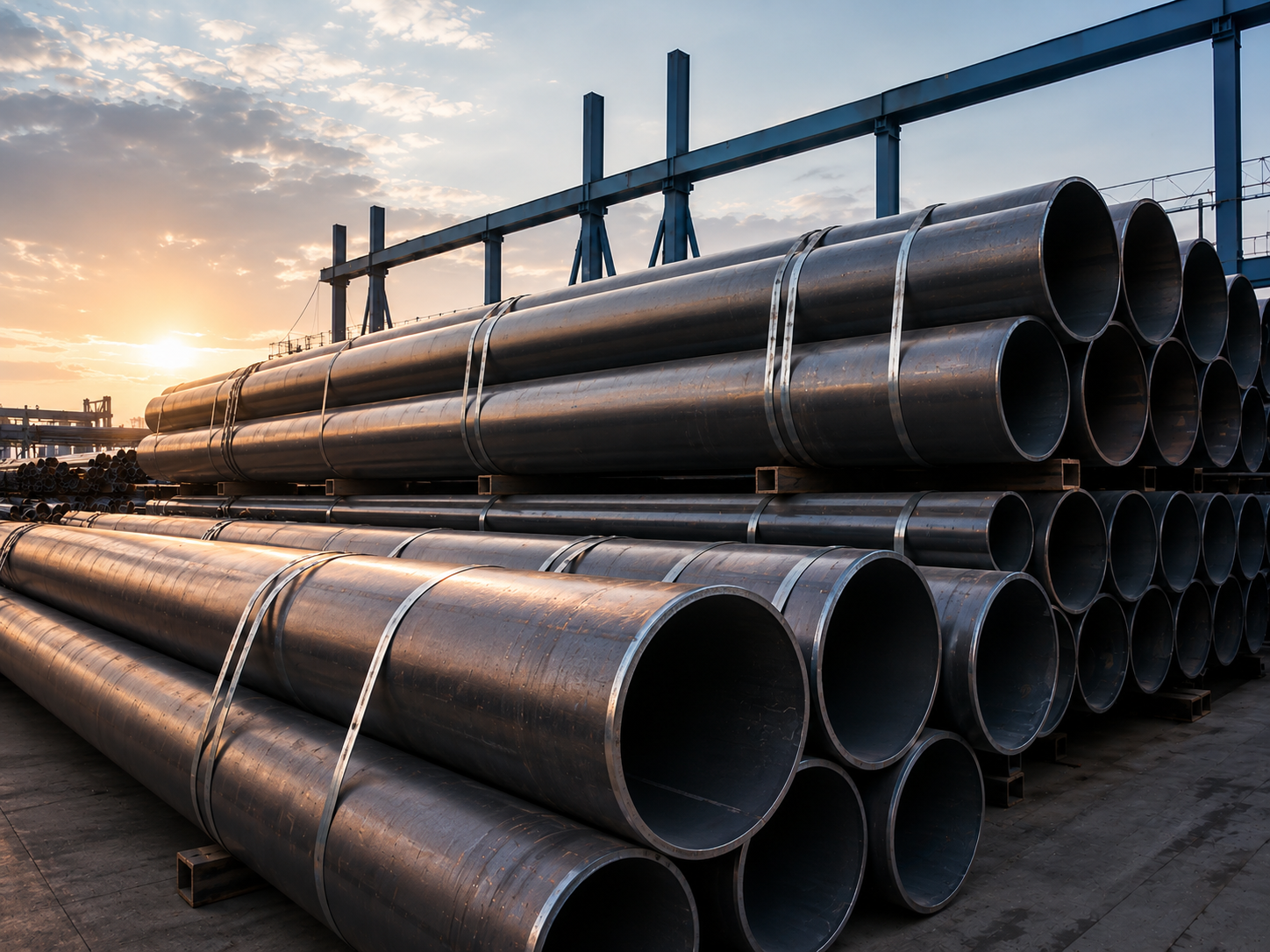 Supply of Ø720 and Ø630 steel pipes for Djizzak City Bulk Water Supply System